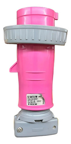 Plug 3p+n+t 16a 24v 2h S5072w Rosa Ip67 Steck 24v