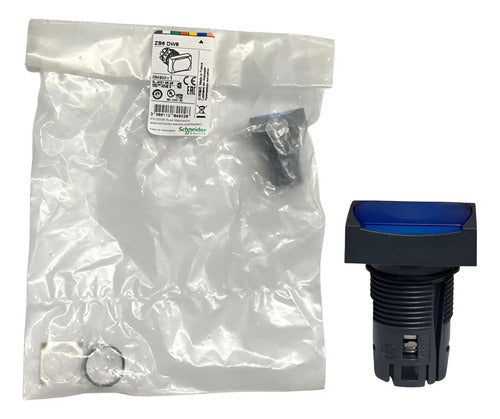Kit C/ 2 Peças: Cabeçote Para Botão 16mm Zb6dw6 Az Schneider Azul 0