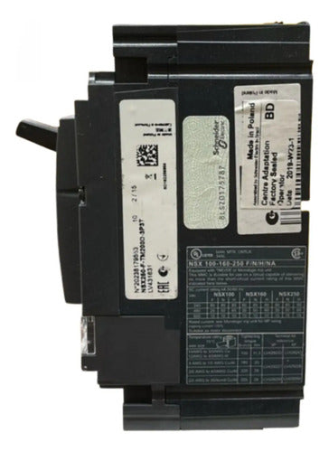 Disjuntor Termomagnético Nsx250f Lv431631 200a 3p Schneider