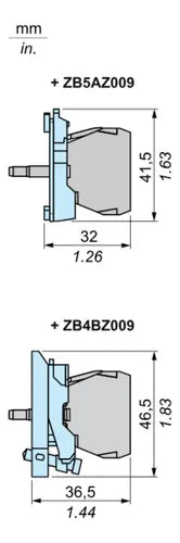 Bloco De Contato Lum. Led Laranja 230/240vca Zbvm5 Schneider Laranja 240 Vca