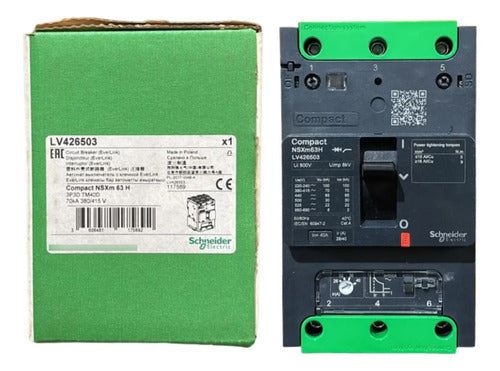 Disjuntor Tripolar Nsxm 70ka Tm40d Lv426503 Schneider