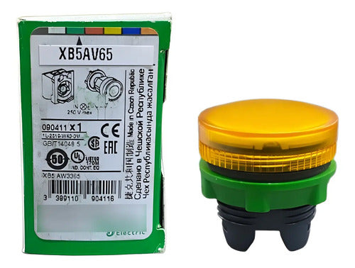 Kit Com 3: Sinalizador Modular 22mm 250v Xb5av65 Schneider Laranja