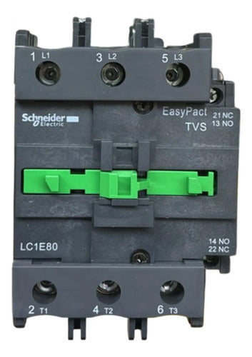 Contator 3p 80a 1na+1nf 220vca50/60hz Lc1e80m7 Schneider 220vca