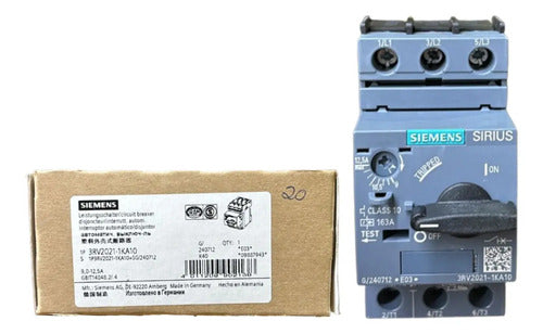 Disjuntor Motor 3rv2021-1ka10 9,0-12,5a Siemens Não Informado 50/60hz