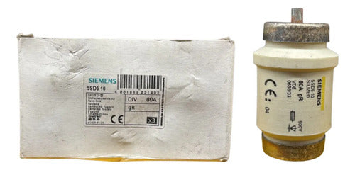 Fusivel Silized 80a 500v 5sd510 Siemens 500v