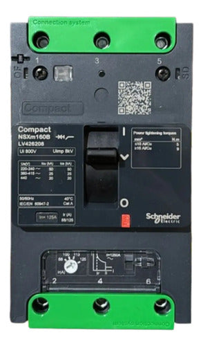 Disjuntor Nsxm 25ka Tm125d 3p Lv426208 Schneider