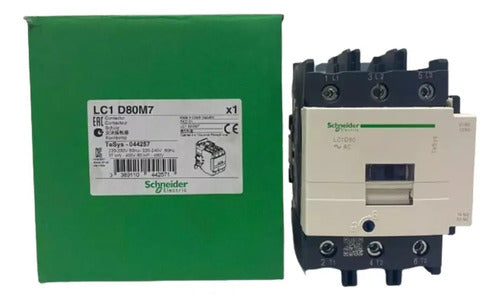 Contator Tripolar 80a 1na+1nf 220vca Schneider Lc1d80m7