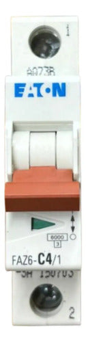 Kit Com 2: Disjuntor Unipolar Faz6-c4/1-sa 4a 6ka Eaton 6ka