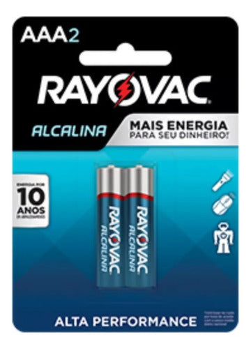 Pilha Rayovac Alcalina Aaa 1,5v Lr03 Kit Com 12 Peças