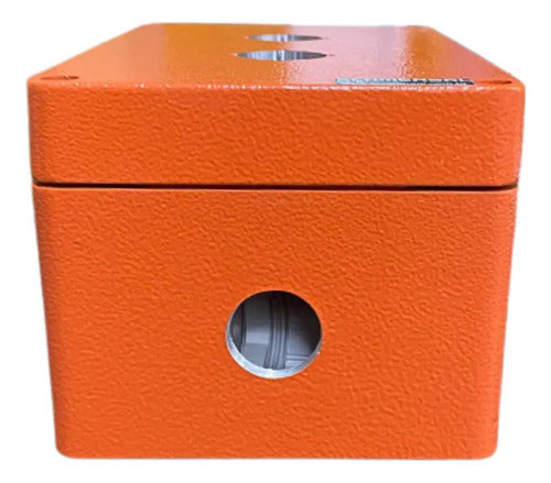 Botoeira Dgp2 Alumínio Com 2 Furos De 22mm Ace Schmersal Laranja -