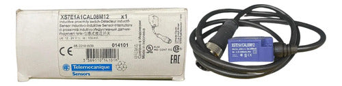Sensor Indutivo Sn=10mm Na Dc Xs7e1a1cal08m12 Telemecanique