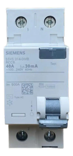 Interruptor Diferencial 5sv5314-0mb 40a Siemens