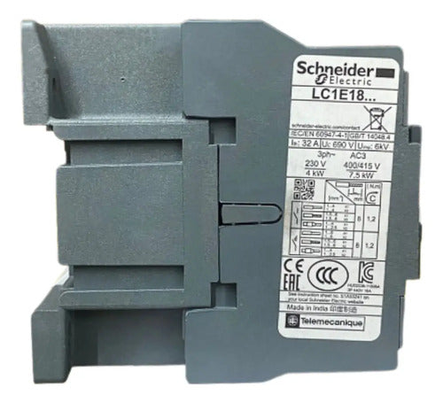 Contator 3p Easypact Tvs 18a 1na 24vca Lc1e1810b7 Schneider 24vca