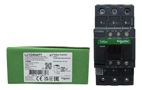Contator 3p 50a Ac-3 1na+1nf 230vca Lc1d50ap7 Schneider 230vca