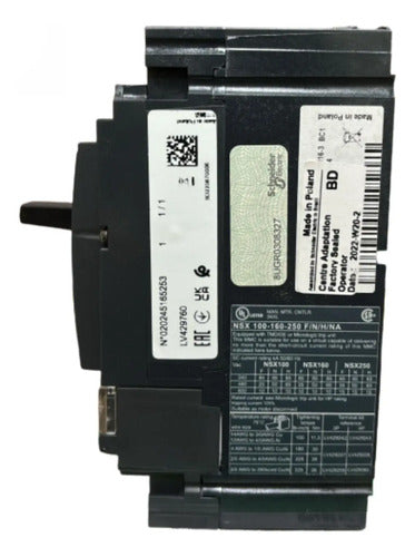 Disjuntor Tripolar Nsx100h-ma100 100a Lv429760 Schneider