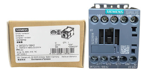Contator 24vcc 3rt2015-1bb42 Siemens Novo! 24vcc