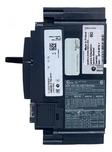 Disjuntor 3p Nsx250f Micrologic 2.2a 250a Lv431770 Schneider