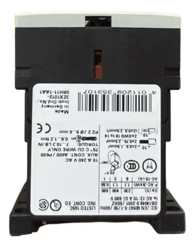 Contator 6a 2na+2nf 230v 3rh1422-1bf40 Siemens 127v