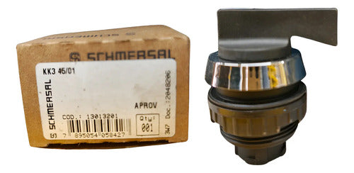 Botão Comutador 30 Mm Kk3 45/01 Longo 3 Posições Schmersal Preto Não Se Aplica