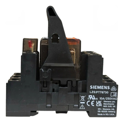 Relé Com Led Lzs:pt3a5l24 Siemens 24v