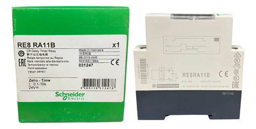 Rele Temporizador Repouso 0,1-10s 24vcc Re8ra11b Schneider 24vcc