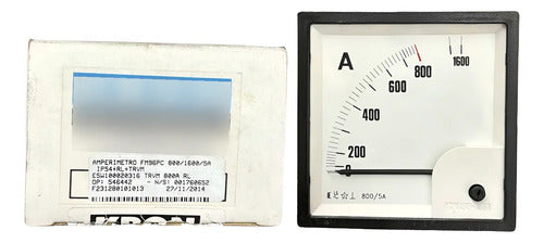 Amperimetro Fm96pc 800/1600/5a Travamento Em 800a Ip54 Kron