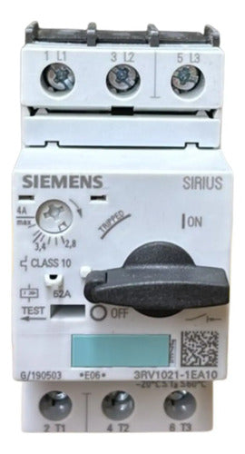 Disjuntor Motor 3rv1021-1ea10 2,8-4,0a Siemens