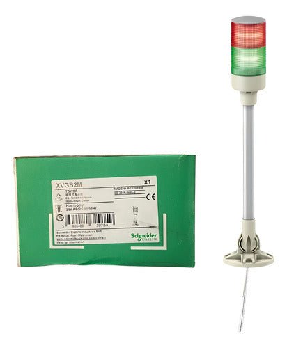 Coluna Luminosa Xvgb2m Vd/vm 24v Schneider Vermelho E Verde 24v