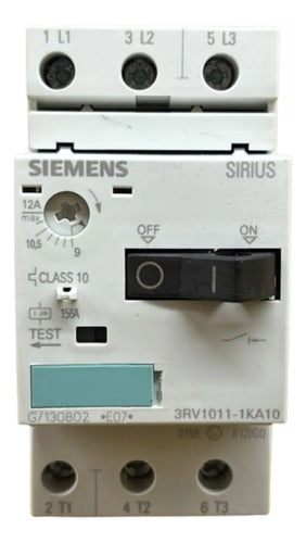 Disjuntor Motor 3rv1011-1ka10 9,0-12,0a Siemens - 50/60hz