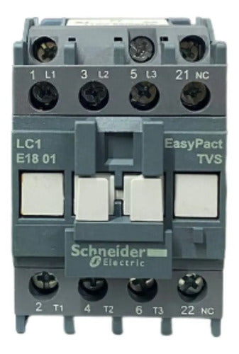 Contator 3p Easypact Tvs 18a 1nf 110vca Lc1e1801f7 Schneider 110v