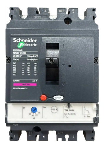 Disjuntor Tripolar 50a Nsx100h-tm50d Lv429673 Schneider
