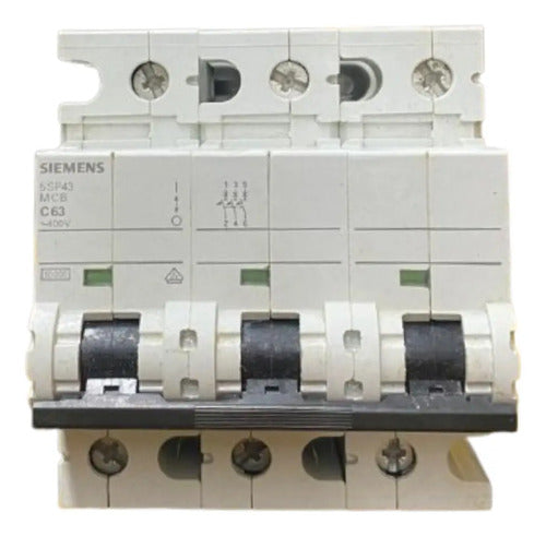 Disjuntor 3p 5sp4363-7 C63 Siemens
