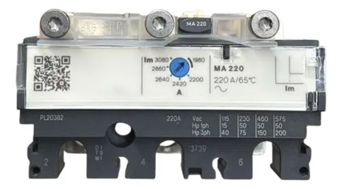Disparador 3p Nsx250 Ma220 Lv431500 Schneider - 50-60hz