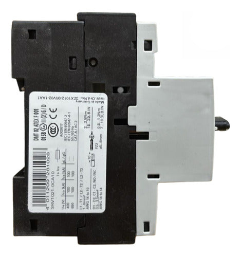 Disjuntor Motor 3rv1021-0ca10 0,18-0,25a Siemens - 50/60hz