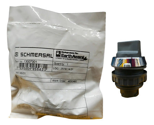 Comutador 30 Mm 3 Posições Ace Schmersal Aa3 90/01 Preto E Cromado Não Se Aplica