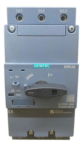 Disjuntor Motor Tripolar 75a 3rv2342-4kc10 Siemens 0 Não Informado