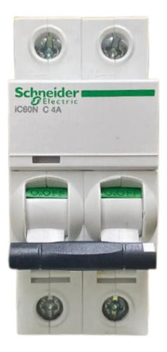 Disjuntor Acti9 Ic60n 2p 4a Curva C A9f74204 Schneider