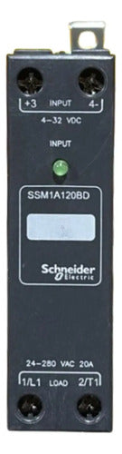 Relé De Estado Sólido 20a Ssm1a120bd Schneider 4-32vcc / 24-280vca