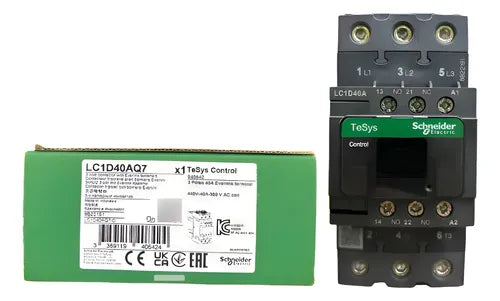 Contator Tesys 3p Ac-3 380vca 1na+1nf Lc1d40aq7 Schneider 380v