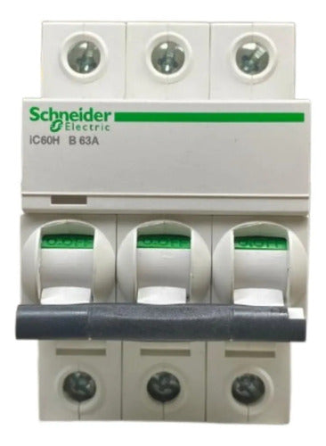 Disjuntor Acti9 Ic60h 3p Curva B 63a 440v A9f83363 Schneider