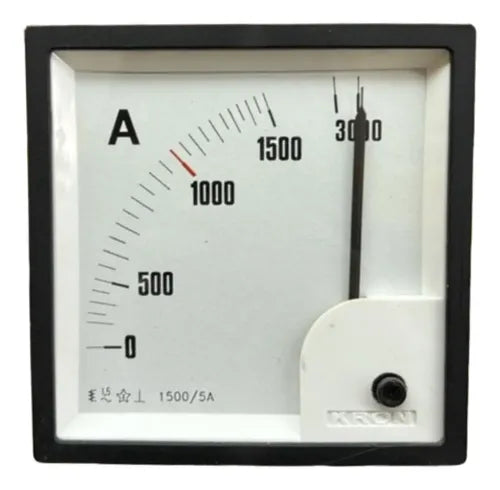 Amperimetro Fm96pc 1500/3000/5a Travamento Em 1000 Ip54 Kron