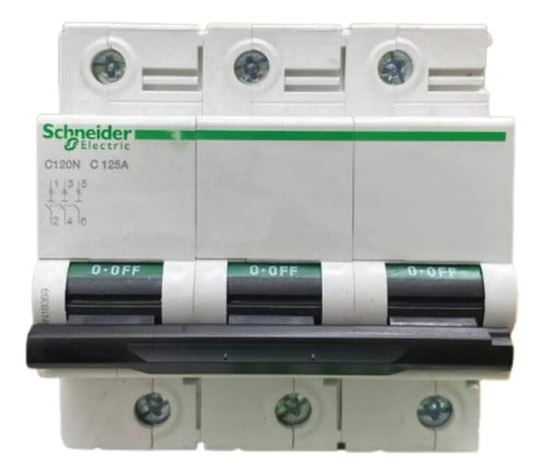 Disjuntor C120n 3p Curva C 125a 440v A9n18369 Schneider