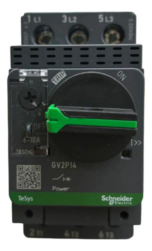 Disjuntor Motor 6-10a Manopla Rotativa Gv2p14 Schneider 690v 50-60 Hz