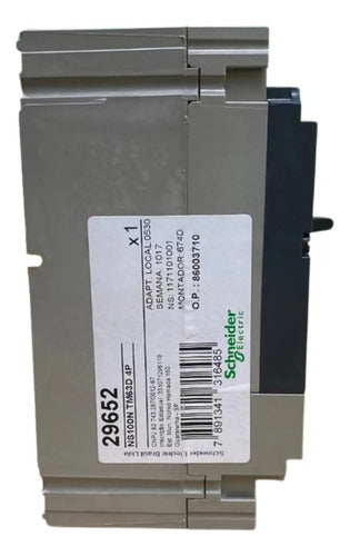 Disjuntor Tetrapolar 63a Ns100n-tm63d 29652 Schneider