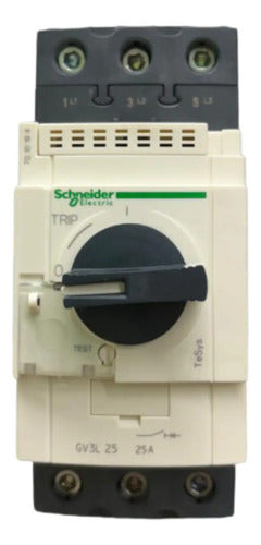 Disjuntor Motor 25a Manopla Rotativa Gv3l25 Schneider 690v 50-60hz