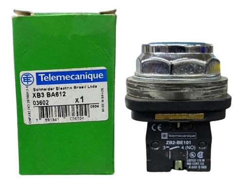 Botão 30mm Azul 1na+1nf Xb3ba612 Telemecanique Azul -