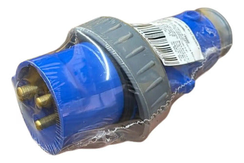 Plug N3076w 16a 2p+t 220/240v 6h Azul Steck 200/250v