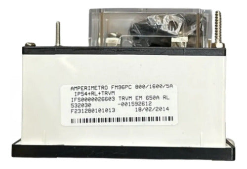 Amperimetro Fm96pc 800/1600/5a Travamento Em 650a Ip54 Kron