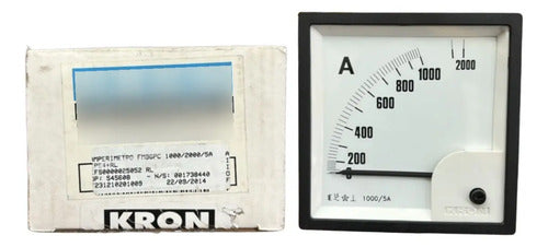 Amperímetro Fm96pc 1000/2000/5a Sem Travamento Ip54 Kron