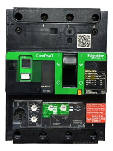 Disjuntor 3p 25ka 100a 380/415v C11b34v100l Schneider